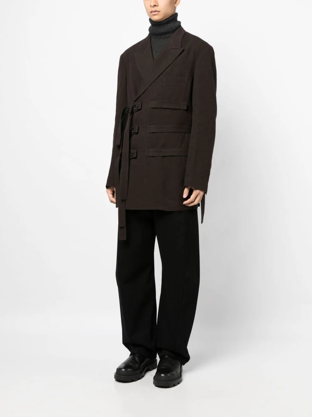 YOHJI YAMAMOTO POUR HOMME Multi-Belted Double Breasted Jacket
