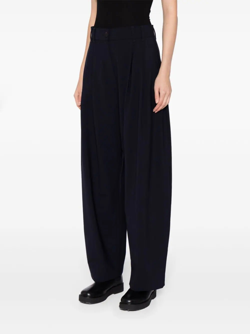 STUDIO NICHOLSON Women Nika Double Pleated Trousers – Atelier New York