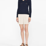 POLO RALPH LAUREN - Women Cable Knit V Neck Sweater