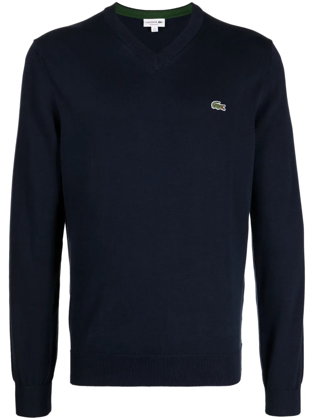 Navy sweater, front view
