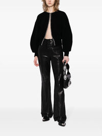 ALEXANDER WANG - Women Cropped Cardigan With Ball Chain Necklace