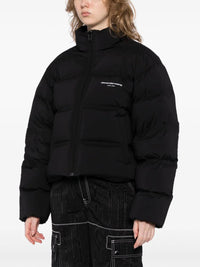 ALEXANDER WANG - Women Jacquard Channel Cropped Puffer W/ Reflective Logo