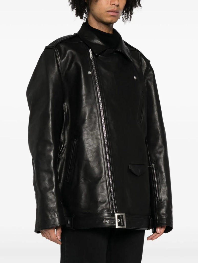 RICK OWENS DRKSHDW LUXOR Unisex Jumbo Luke Stooges Leather Jacket