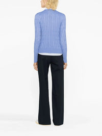 POLO RALPH LAUREN - Women Cable Knit Cotton Crewneck Sweater