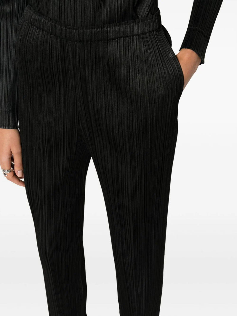 Pleats please black pants online