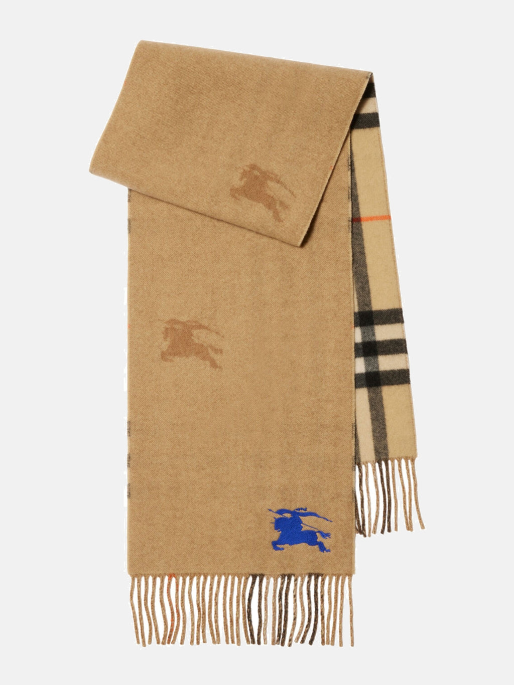 BURBERRY - Unisex EKD Cashmere Reversible Scarf