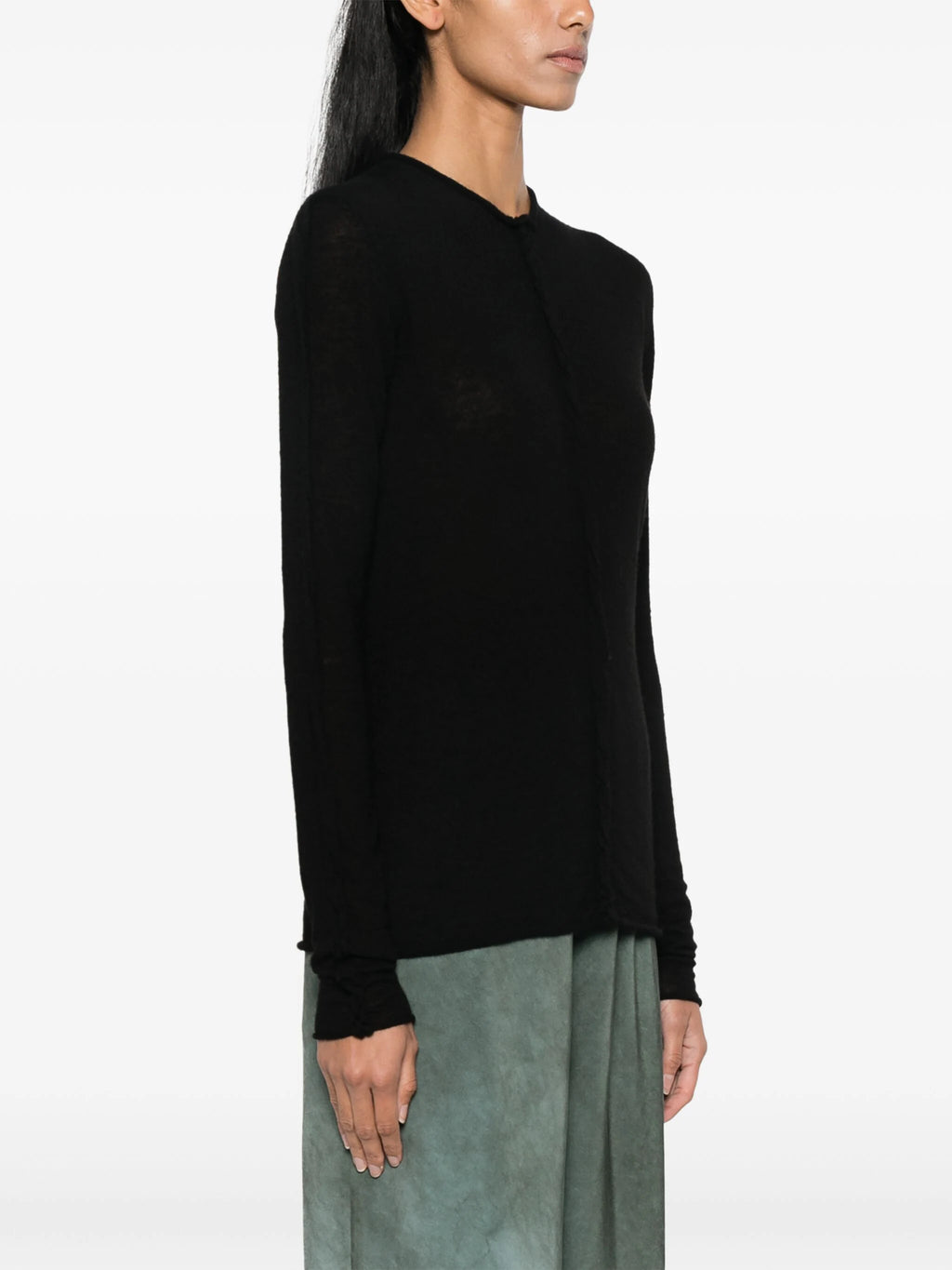 UMA WANG - Women Light WS Long Slv Top