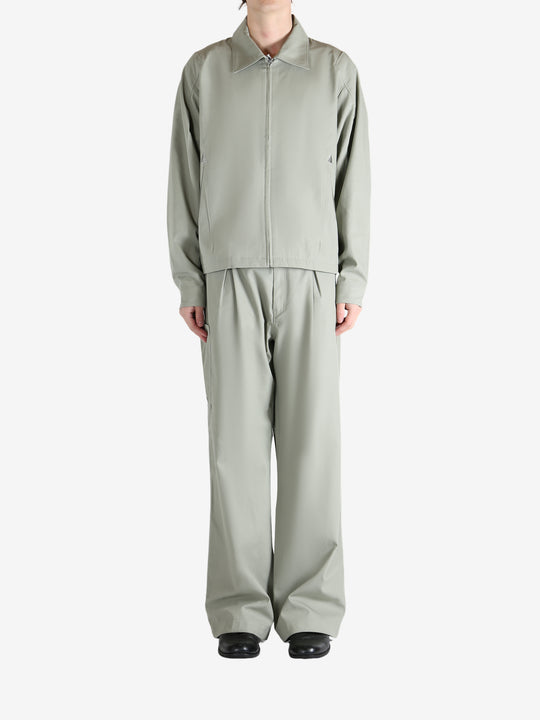 Grey jacket, full body view