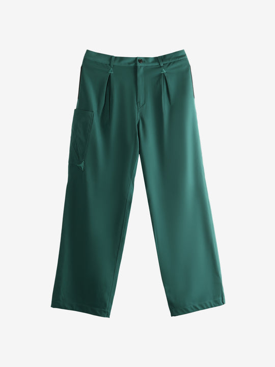 Blue pants, front view