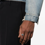 WERKSTATT MUNCHEN - Classic Hammered Signet Ring