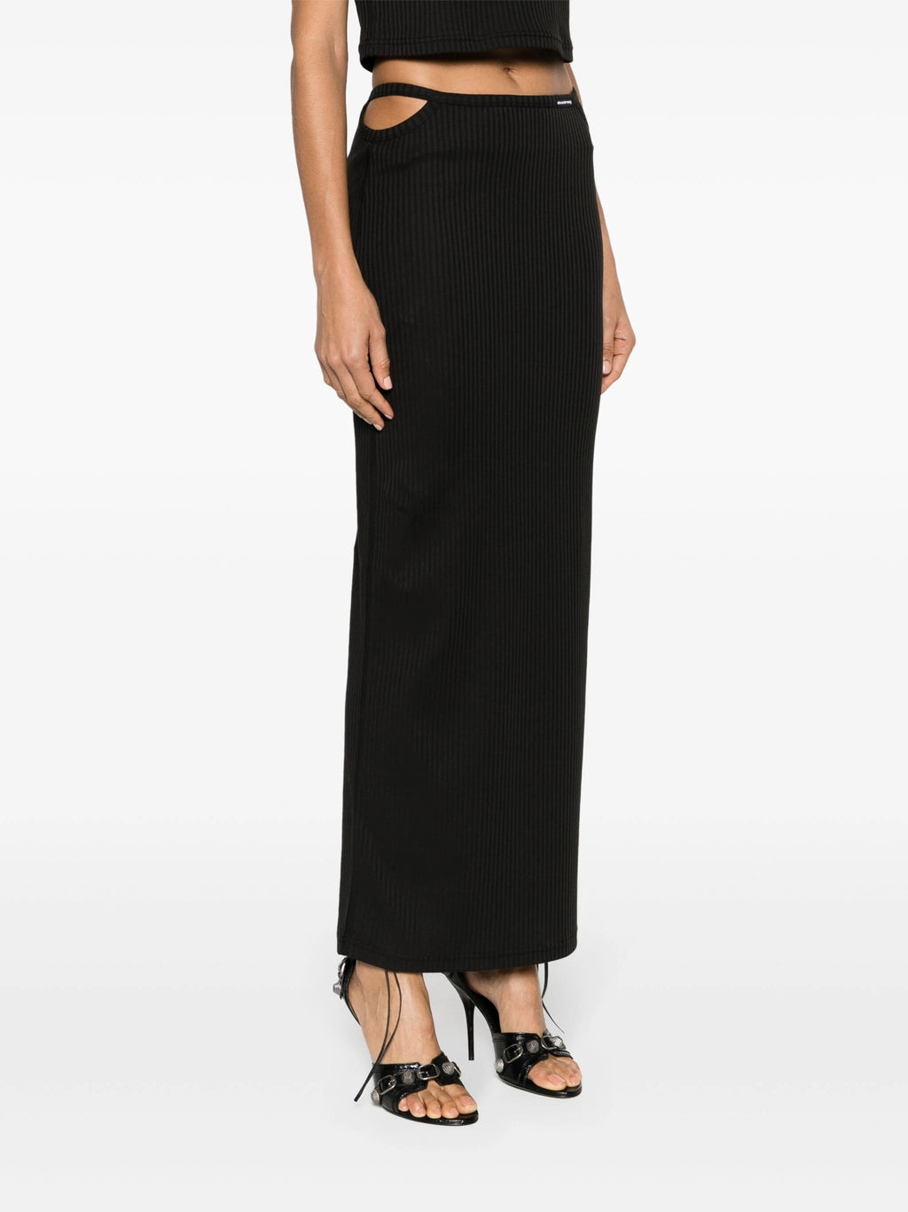 T BY ALEXANDER WANG - Women W/ Skinny Woven Label G String Floor Length Skirt