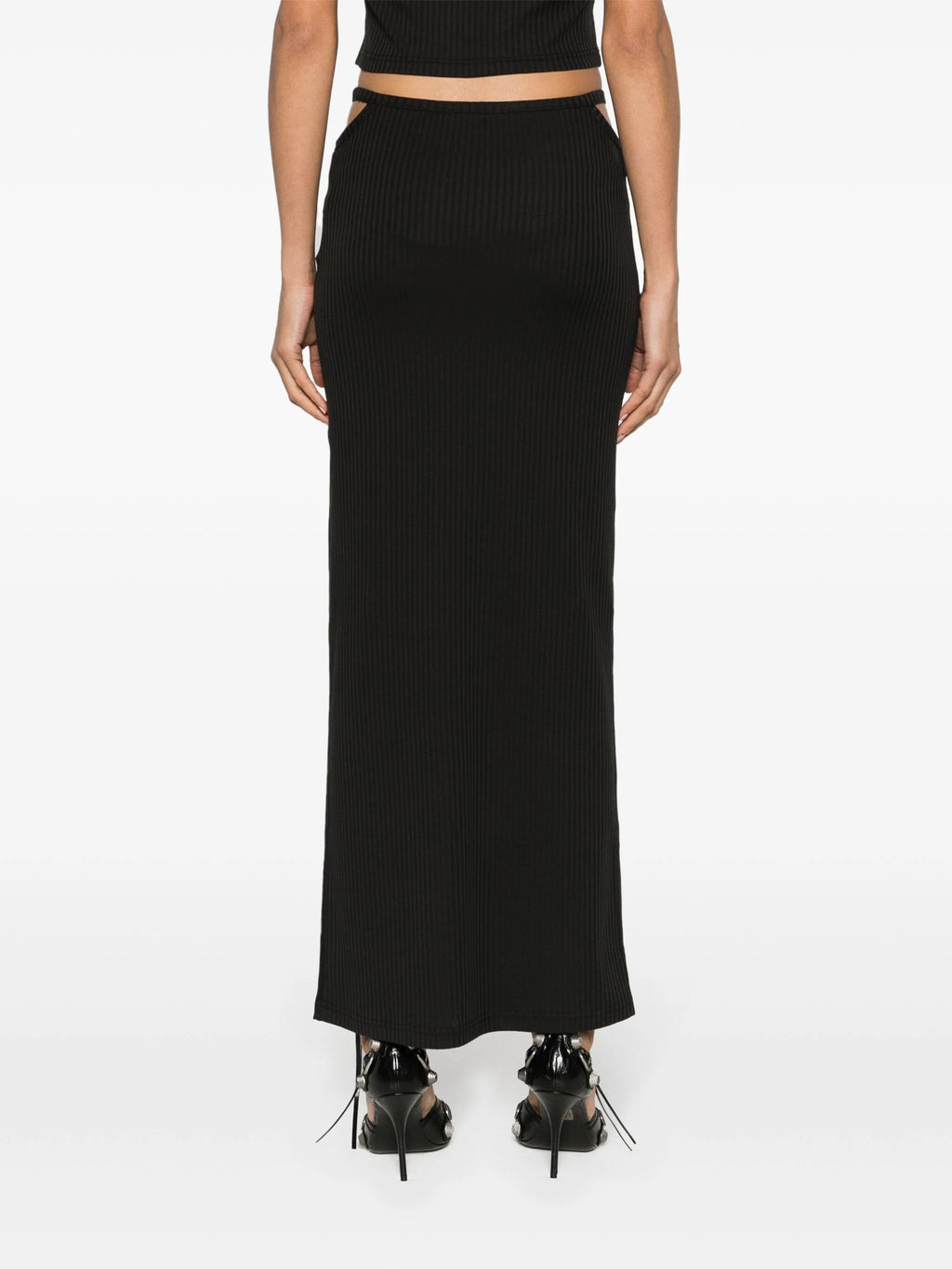 T BY ALEXANDER WANG - Women W/ Skinny Woven Label G String Floor Length Skirt