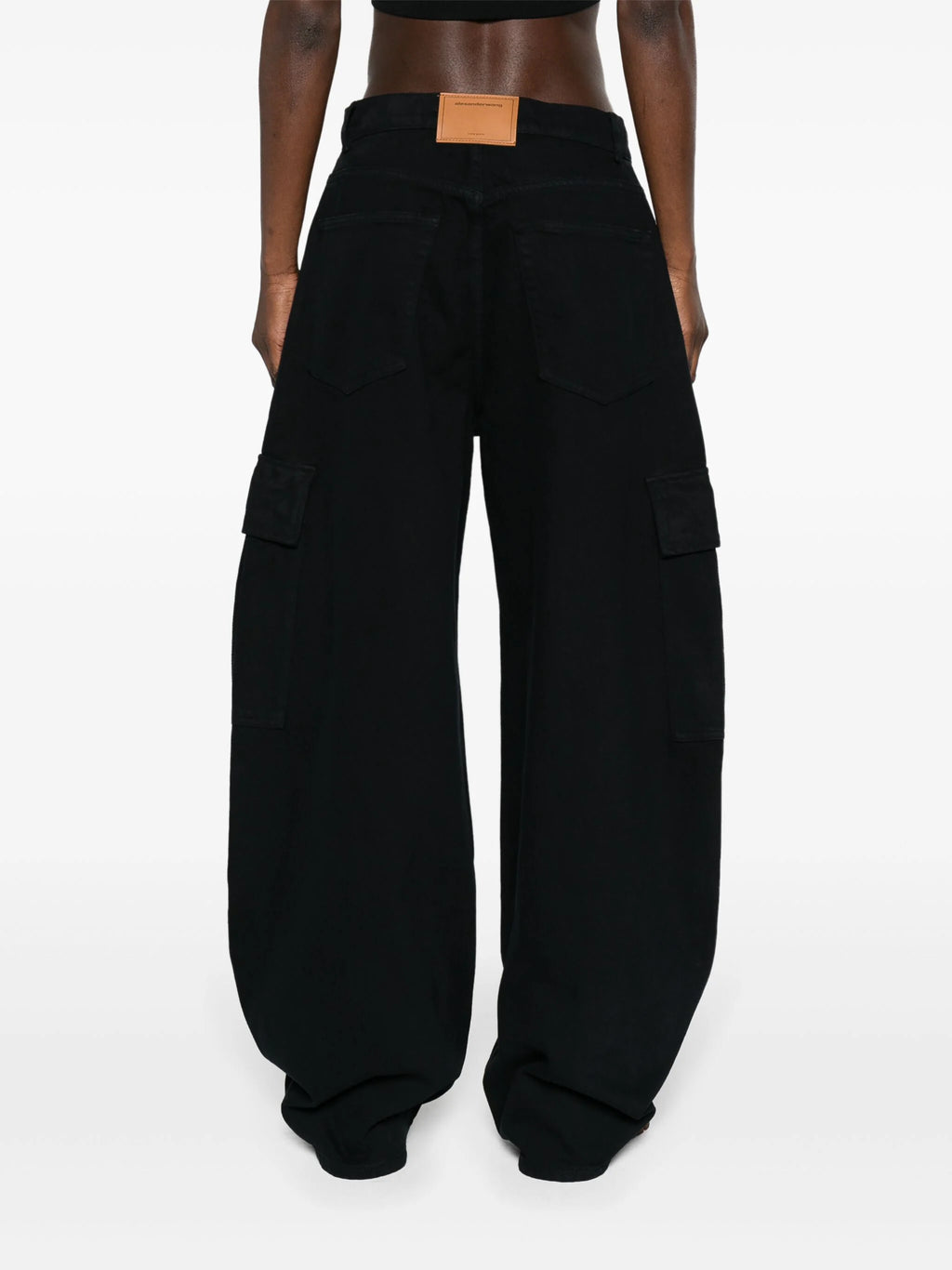 ALEXANDER WANG Women Oversized Rounded Cargo Pocket Low Rise Jean