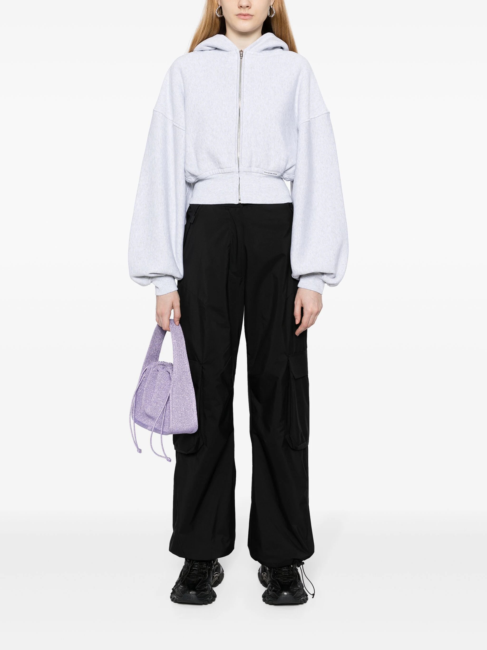 Alexander wang crop online hoodie