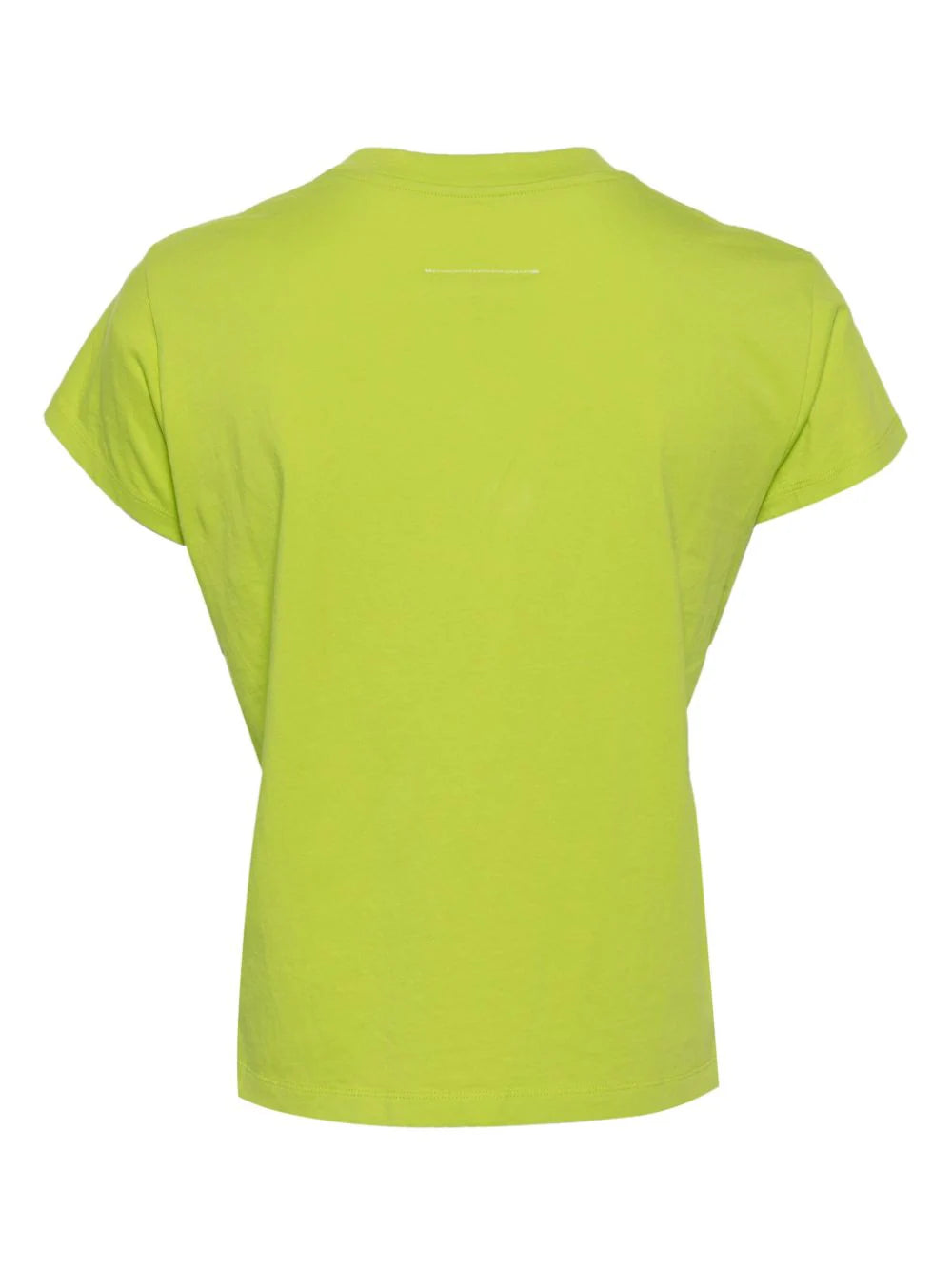 MM6 Women Cropped Neon Green T-Shirt