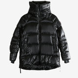 Black coat, front view