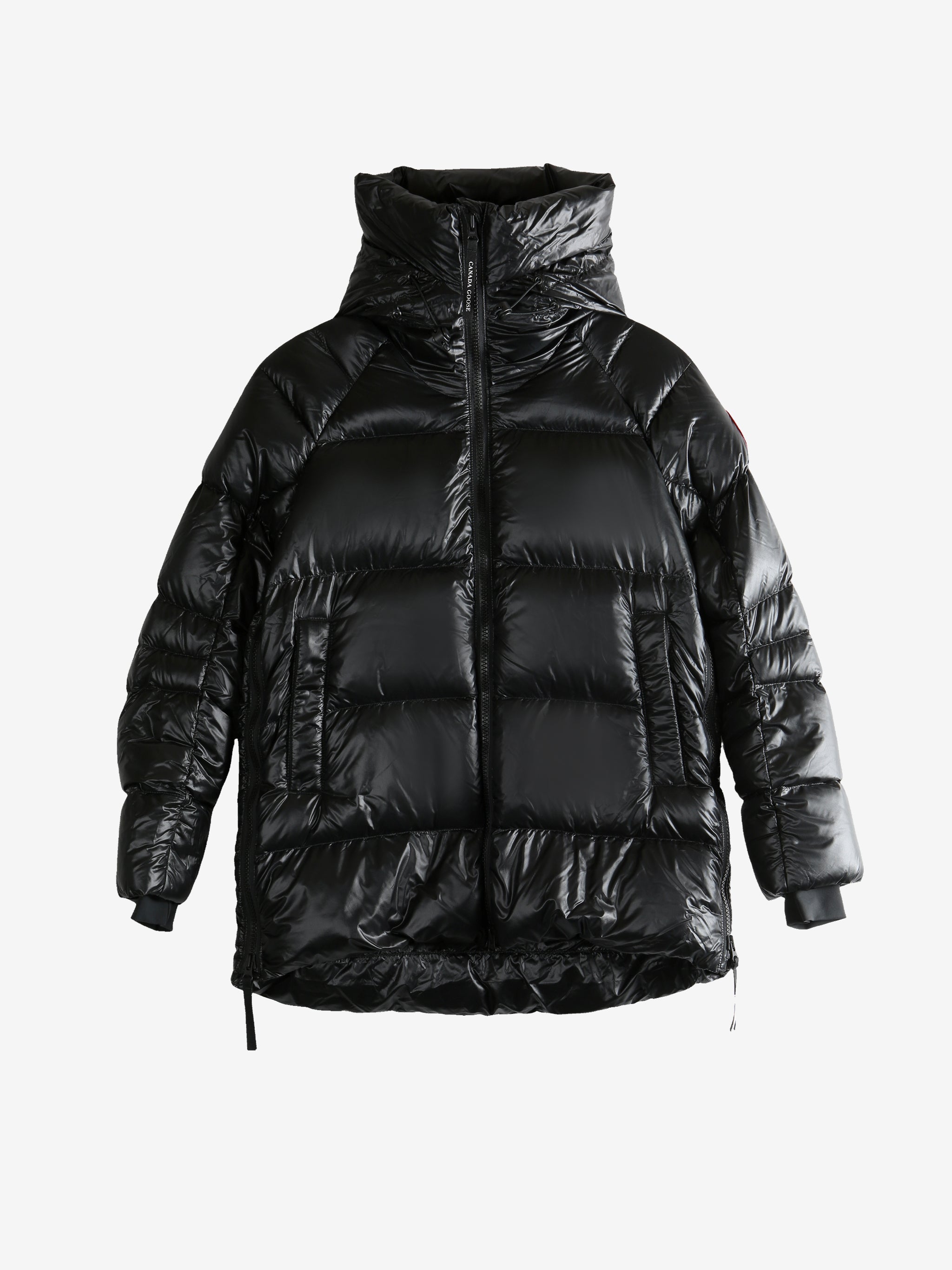 Black coat, front view