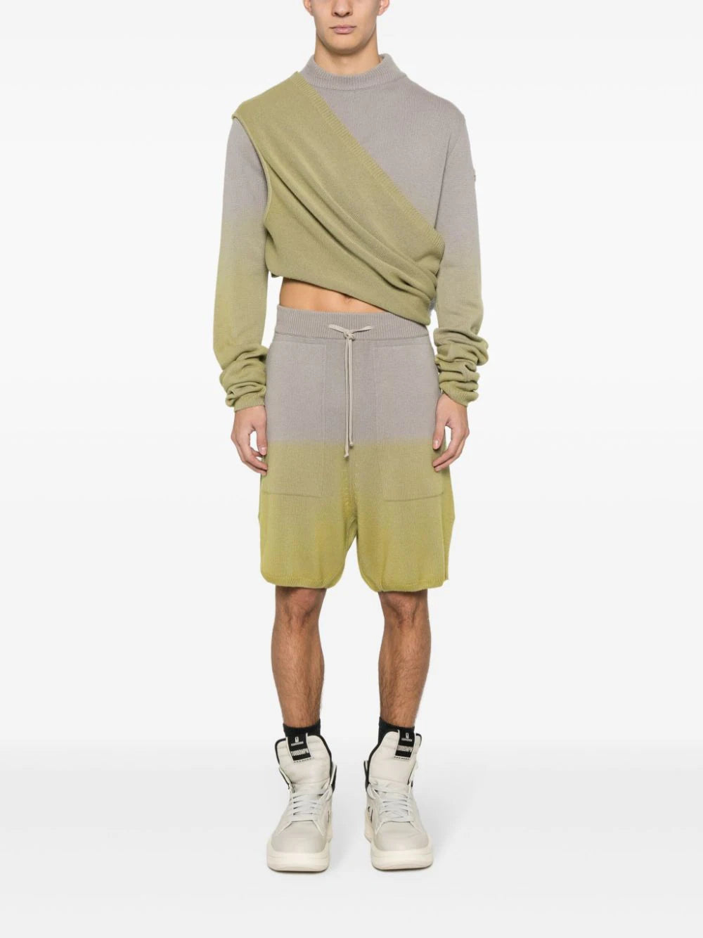 RICK OWENS X MONCLER - Women Subhuman Sweater – Atelier New York RICK OWENS X MONCLER - Women Subhuman Sweater – Atelier New York