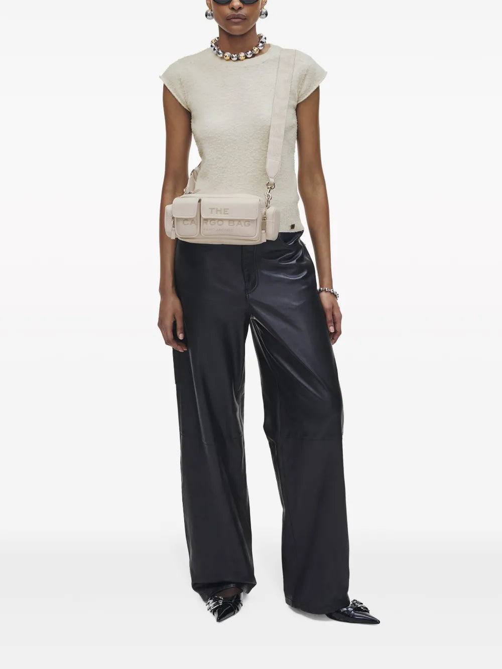 White bag, full body view