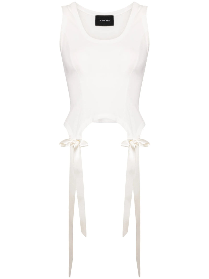 SIMONE ROCHA - Women W/ Bow Tails Easy Tank