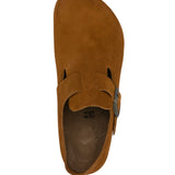BIRKENSTOCK - London Suede Leather Regular Slippers