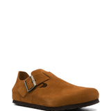 BIRKENSTOCK - London Suede Leather Regular Slippers