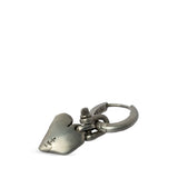 PARTS OF FOUR - Jazz's Solid Heart Earring (Extra Small, 0.2 CT, Tiny Faceted Diamond Slab, DA+FCDIA)