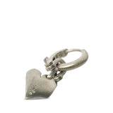 PARTS OF FOUR - Jazz's Solid Heart Earring (Extra Small, 0.2 CT, Tiny Faceted Diamond Slab, MA+FCDIA)