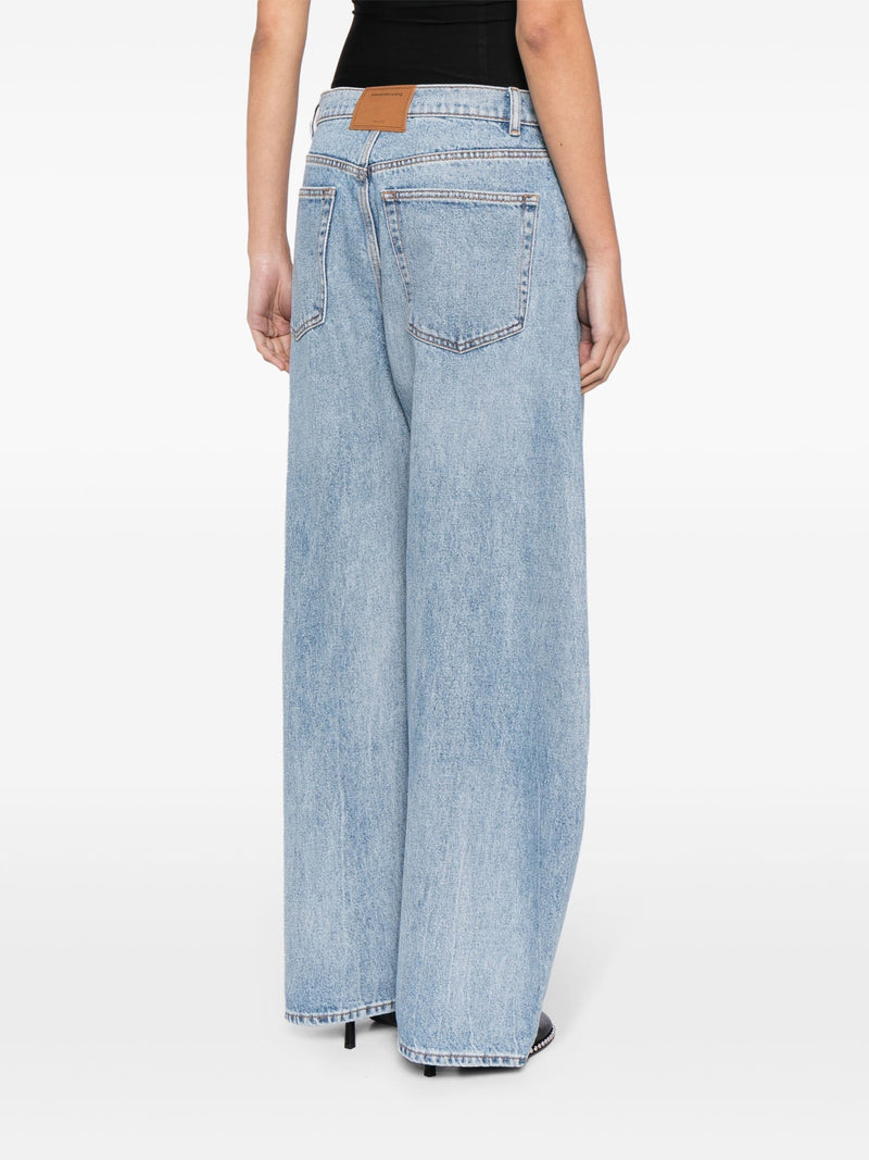 ALEXANDER WANG - Women Oversized Rounded Low Rise Jean