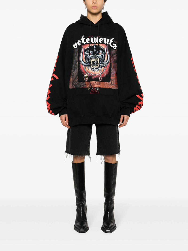 VETEMENTS Men Motorhead Patched Hoodie