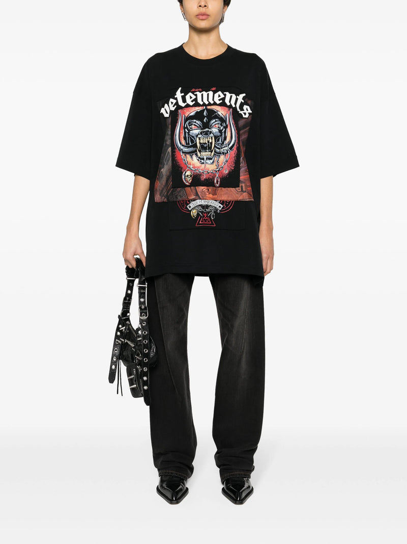 VETEMENTS Men Motorhead Patched T-Shirt