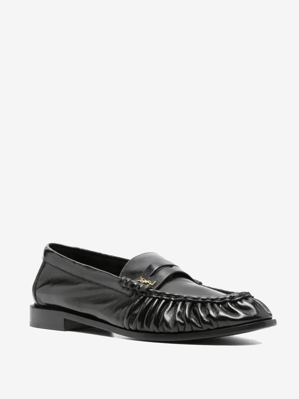 SAINT LAURENT - Men Nappa Sugar/Galv Oro Antico 15 Moc Le Loafer Shoes