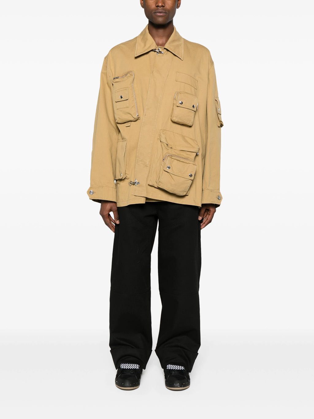 LANVIN X FUTURE - Men Crossed Front Utility Jacket