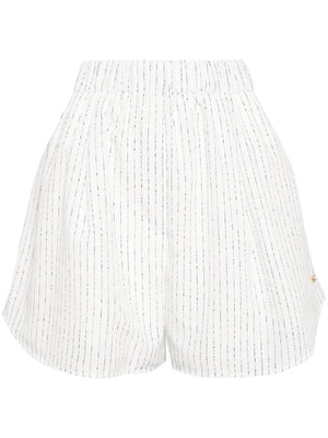 RECTO Women Nep Stripe Shorts