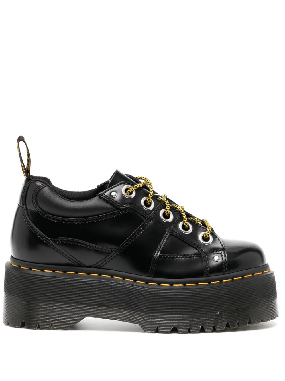 DR. MARTENS 5-Eye Max Buttero Leather Platform Shoes