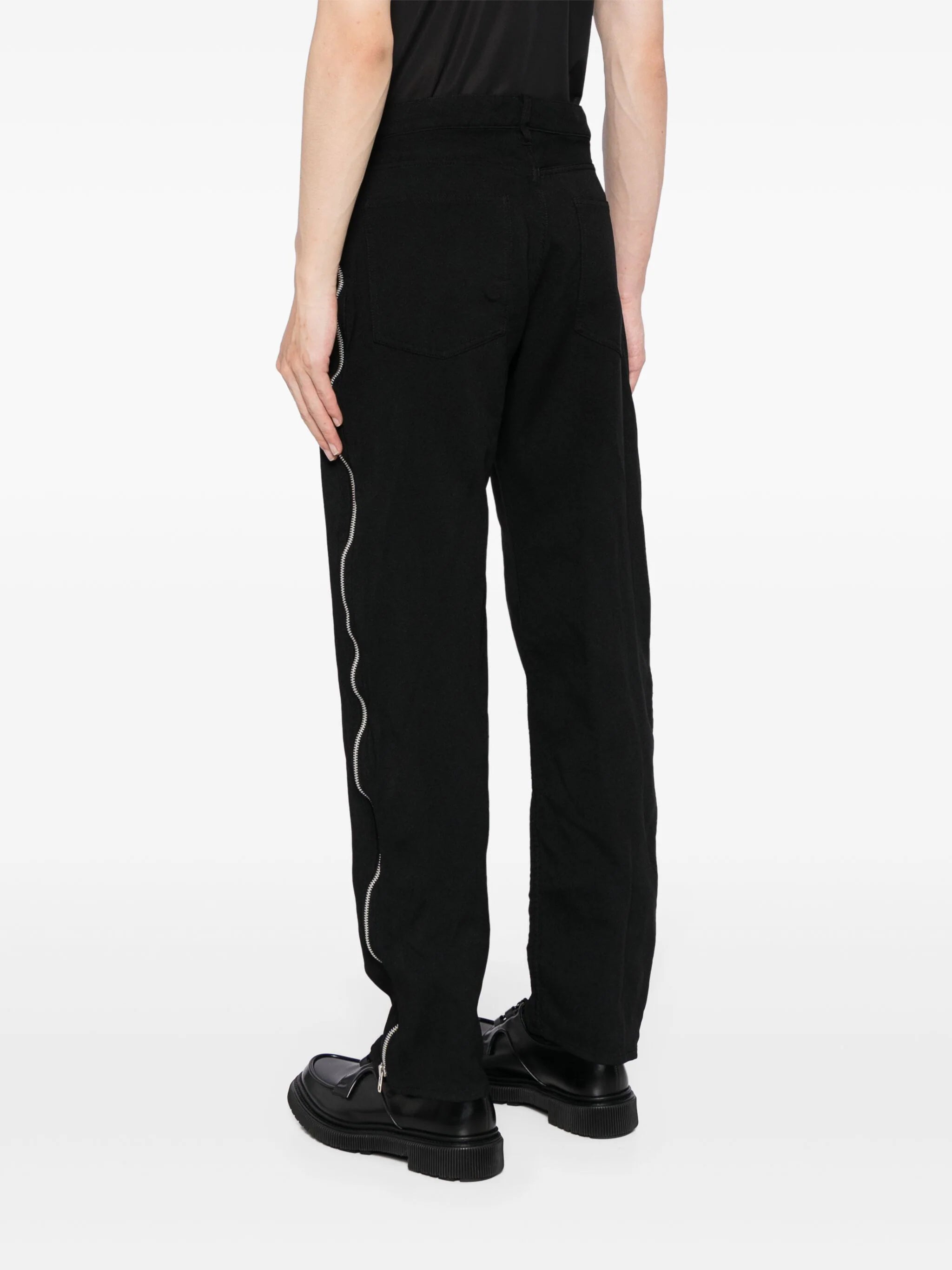Comme des Garcons Black Women Double Zipper Line Pants Black S