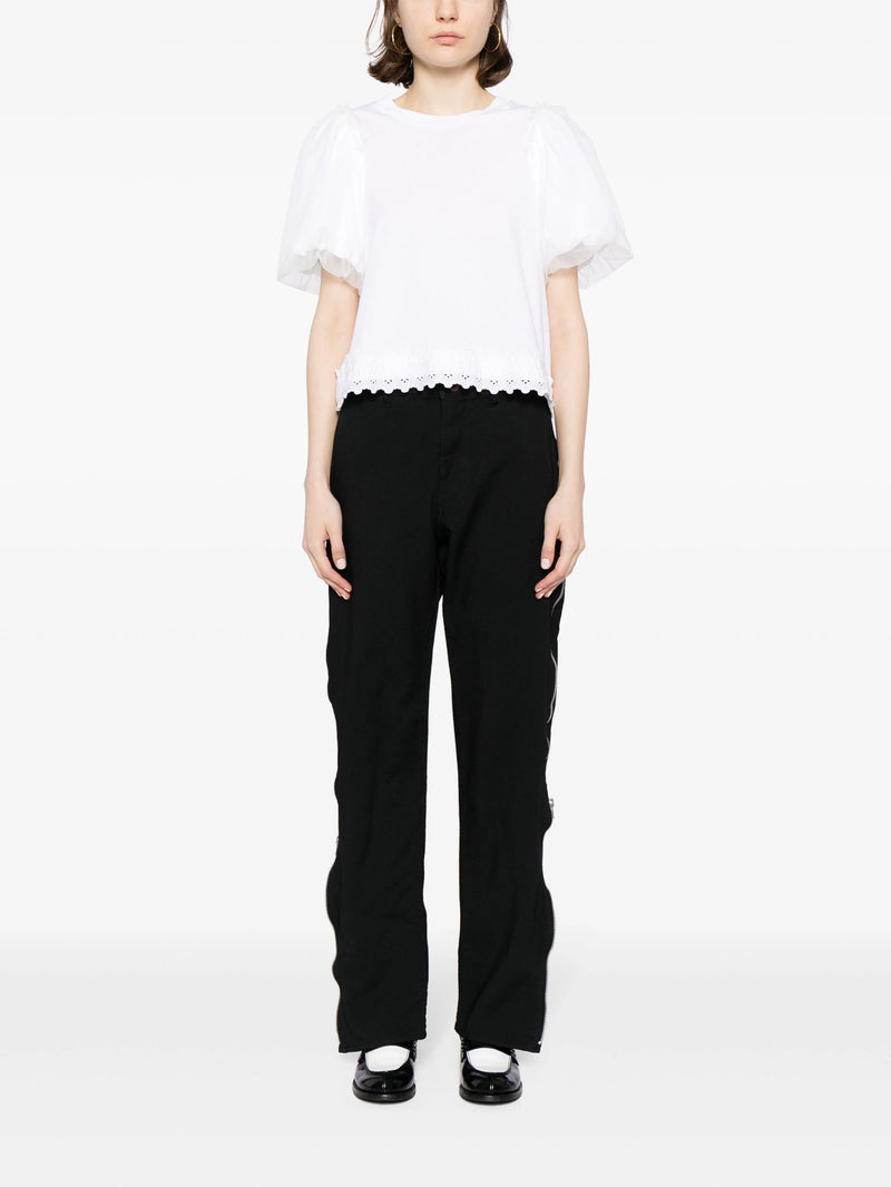 Comme des Garcons Black Women Double Zipper Line Pants Black S
