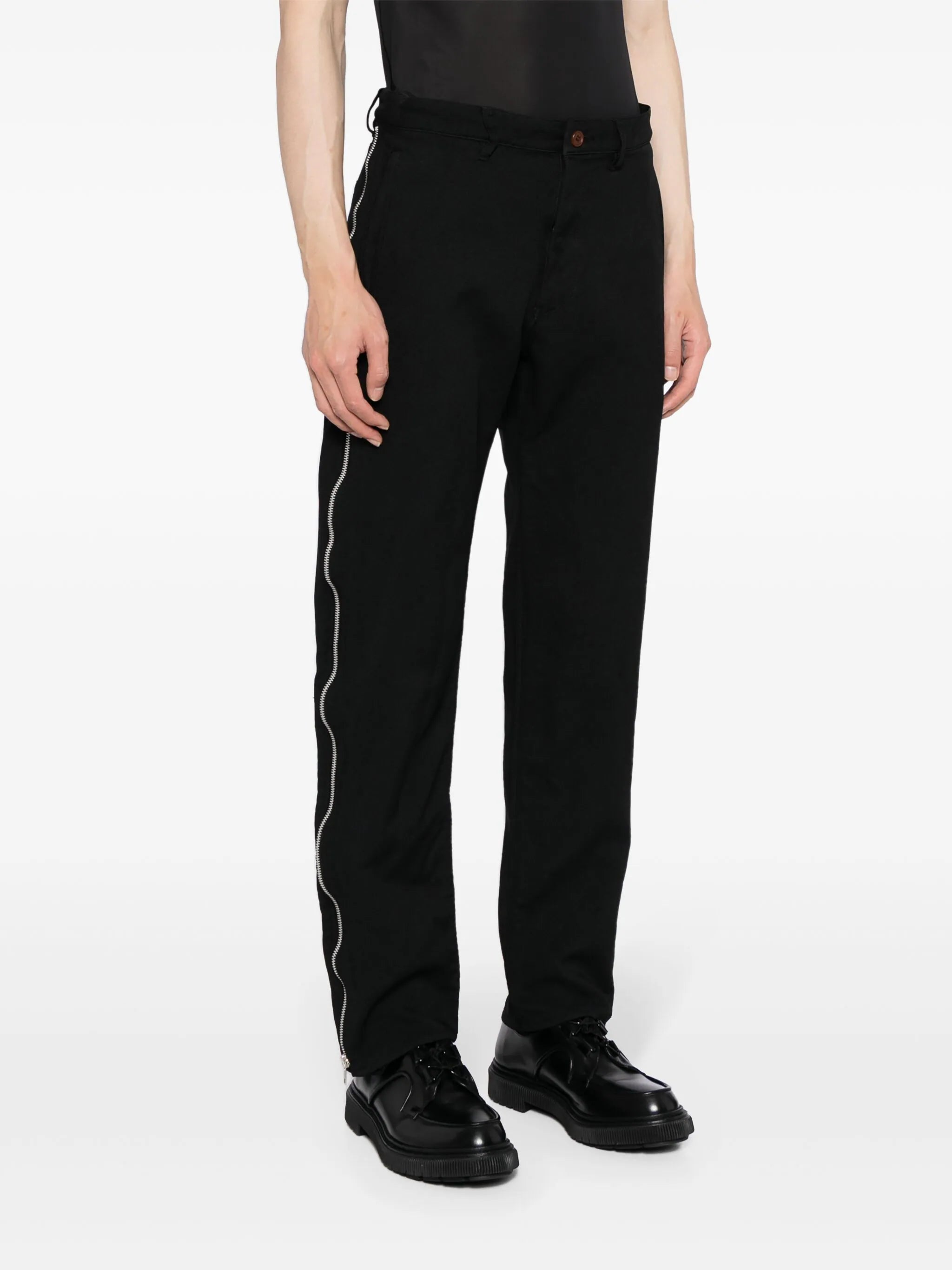Comme des Garcons Black Women Double Zipper Line Pants Black S