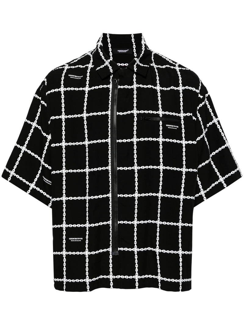 UNDERCOVER Black Striped Shirt