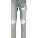Blue pants, front view