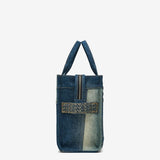 MARC JACOBS - Women The Medium Deconstructed Denim Tote Bag