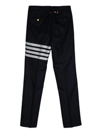 THOM BROWNE Men Low Rise Drop Crotch Backstrap Trouser In Engineered 4 Bar Flannel