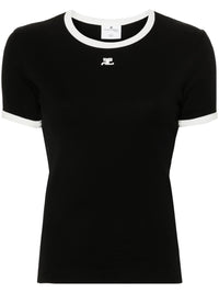 COURRÈGES - Women Signature Contrast T-Shirt