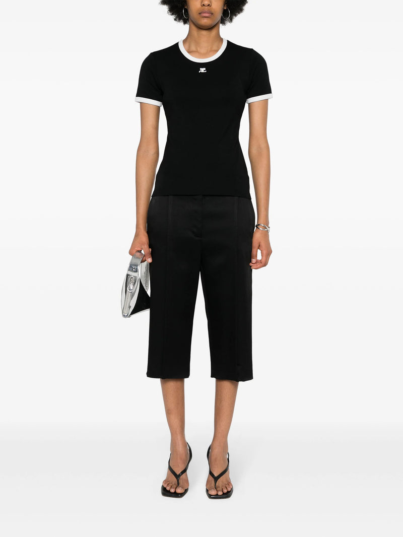 COURRÈGES - Women Signature Contrast T-Shirt