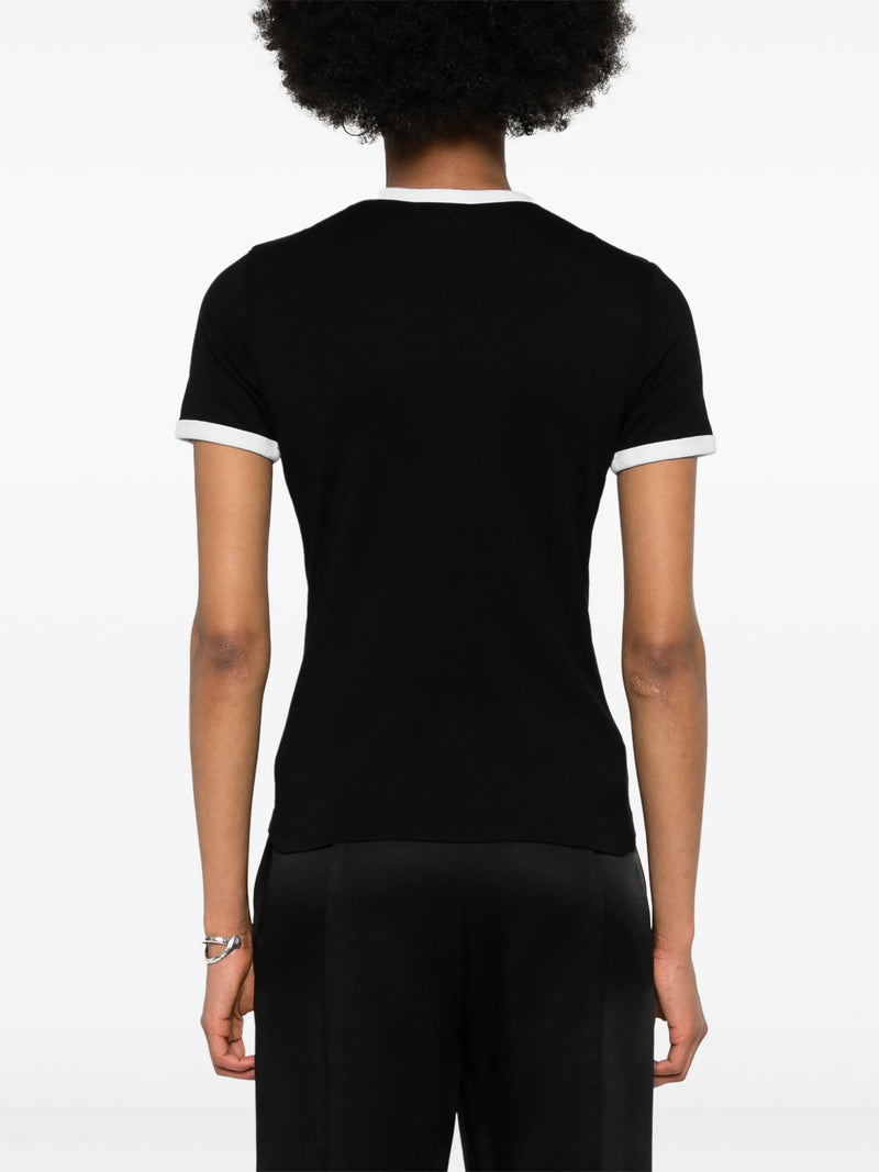 COURRÈGES - Women Signature Contrast T-Shirt