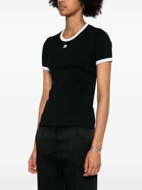 COURRÈGES - Women Signature Contrast T-Shirt