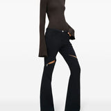 COURRÈGES - Women Ellipse Zipped Twill Pants