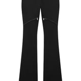 COURRÈGES - Women Ellipse Zipped Twill Pants
