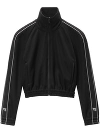 T BY ALEXANDER WANG - Women Cropped Track Jacket W/Logo Webbing Tape