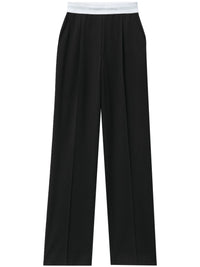 ALEXANDER WANG Women High Waisted Pleated Pant With Logo Elastic